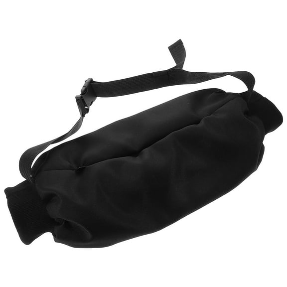 MLINS Mask Football Zipper Football Hand Warmer Bag 41.00X21.00X3.50CM Black
