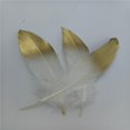 thumbnail image 4 of 3x12 Piezas De Plumas De Naturales, Accesorios Para Manualidades, 15-20cm, Blanco Y Dorado 3 piezas Sunnimix Recorte de costura, 4 of 8