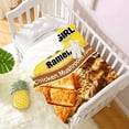 thumbnail image 2 of Ramen Noddles Blanket, Just A Girl Who Loves Chicken Mushroom Throw Blanket for Girls Boys Gifts, Ultral Soft Cozy Warm Flannel Fleece Suit for Sofa, Couch, Bed, Travel, Sofa 60"x50" M for Teens, 2 of 6