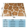 thumbnail image 6 of Giraffe Texture Pattern Throw Blanket, Super Soft Anti-Pilling Flannel Bed Blankets, 80"x60", 6 of 8