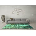 thumbnail image 3 of Ahgly Company Indoor Rectangle Abstract Turquoise Blue Modern Area Rugs, 4' x 6', 3 of 4