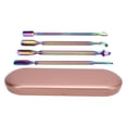 thumbnail image 2 of Cuticle Pusher Tools, Dual Ended Nail Cuticle Pusher Set Metal 4 Pack with Storage Case for Fingernails Toenails, 2 of 7