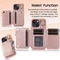 thumbnail image 4 of MesaSe 15/15Plus/15Pro/15PM Leather Case  Phone Protector Case Hanging Cord Multi Card Bag Convenient Payment Phone Case, 4 of 7