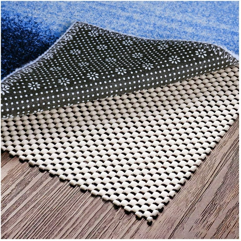 Jokapy Non Slip Area Rug Pad Gripper 2 x 5 Feet Anti Skid Carpet Mat Rug Grip Provides Protection for Tile and Hardwood Floors, Size: 2' x 5