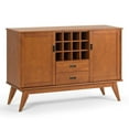 thumbnail image 2 of Simpli Home Draper Mid Century Sideboard Buffet & Winerack, 2 of 12
