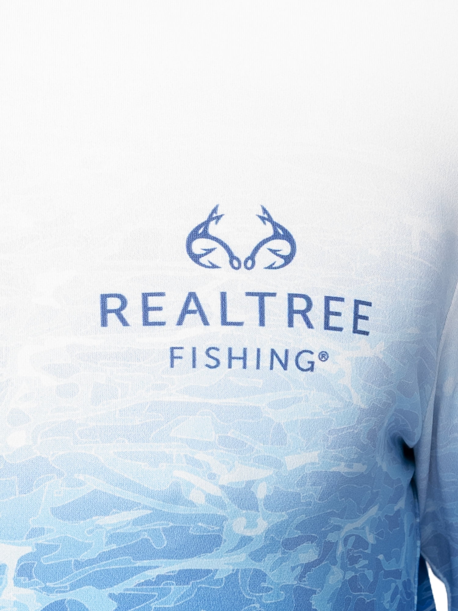 Realtree Men's Fishing Flex Americana UPF30 Long Sleeve Performance Hooded Shirt, Size S-3XL