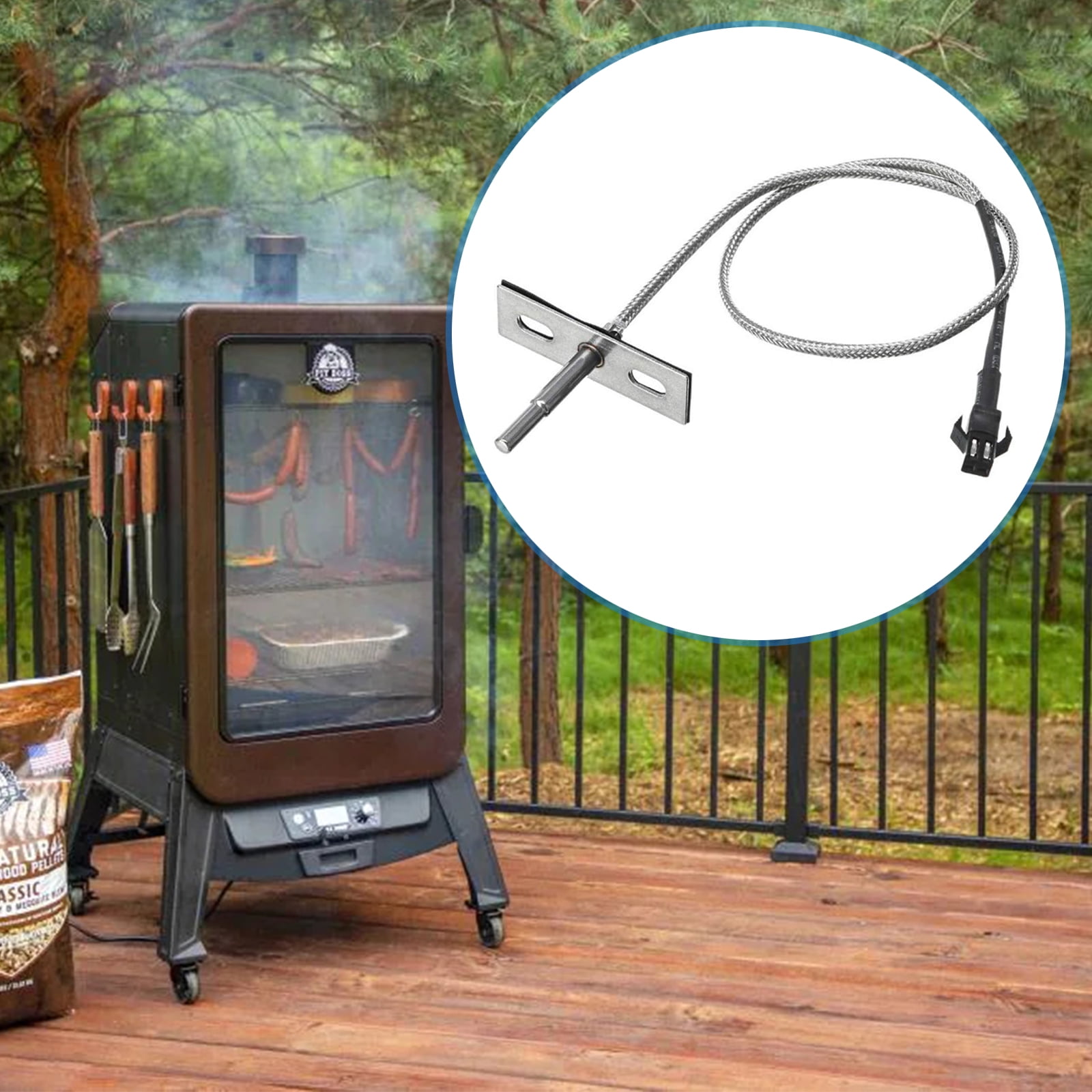 MARS CAMP Grill Induction Fan Kit Replacement Compatible with Traeger and Pit Boss Wood Pellet Grills 