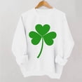 thumbnail image 3 of Craaazy Sweatshirts for Women St Patricks Day Shamrock Prints Long Sleeves Funny Loose Fit Casual Spring Clothes Gifts, 3 of 6