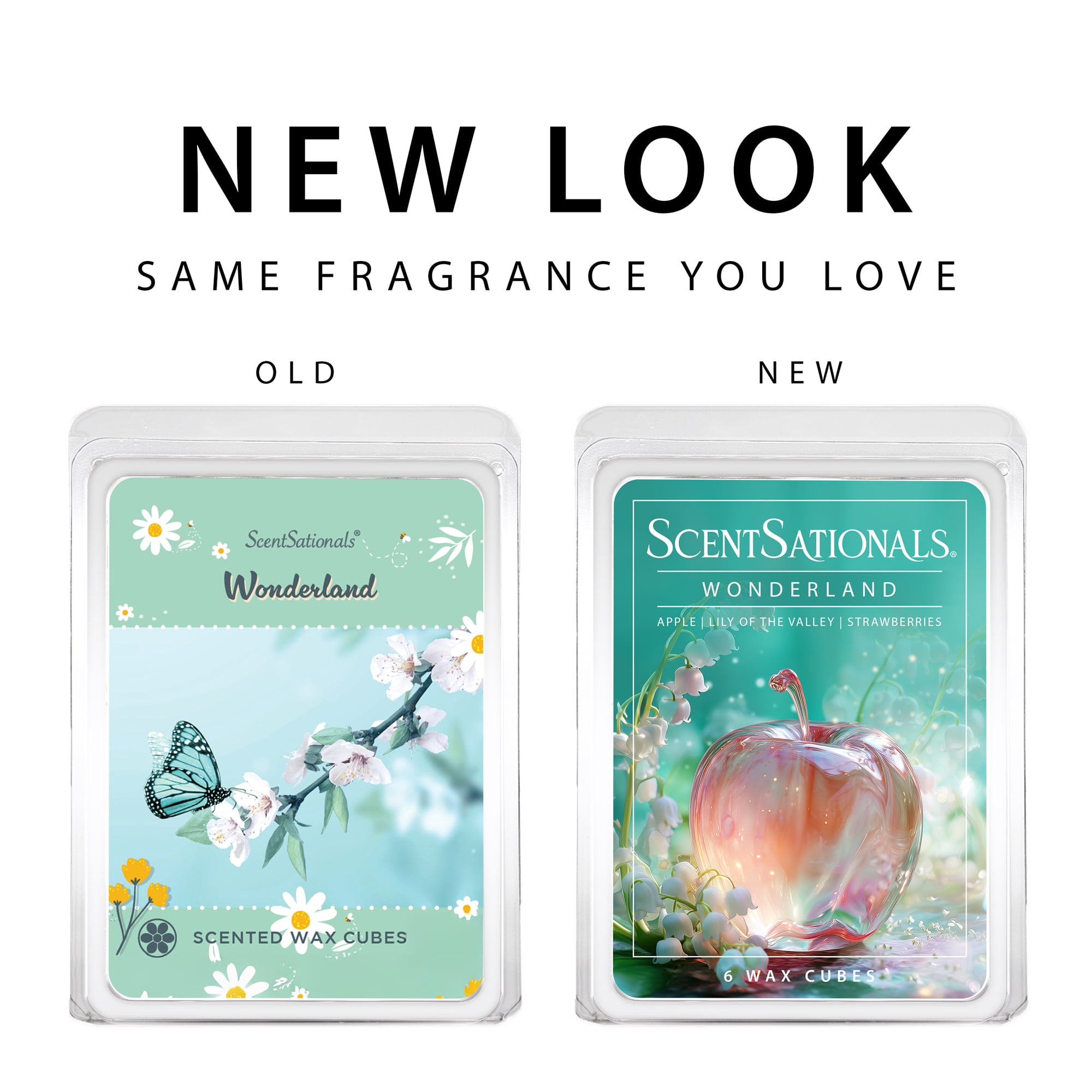 (5 pack) Wonderland Scented Wax Melts, Scentsationals, 5 oz
