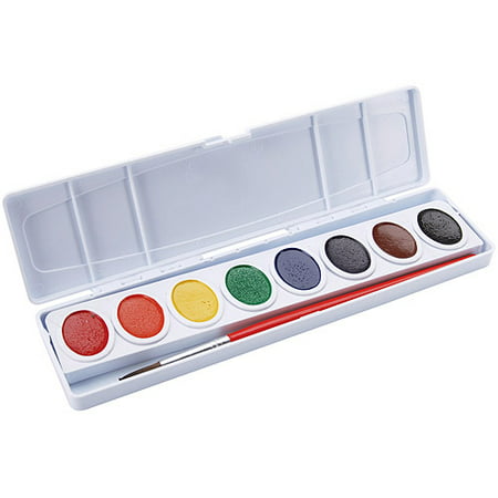 Prang Watercolor Paint Cakes, Assorted Colors,