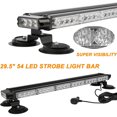 thumbnail image 4 of YOMTOVM 28" 54LED Amber Emergency Vehicle Strobe Light Bar Rooftop Double Side Warning Traffic Advisor, Amber, 4 of 7