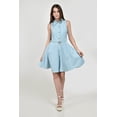 thumbnail image 1 of Vestido camisero con cinturon Roman Fashion /Juvenil, 01677 (Azul cielo) azul cielo M, 1 of 5