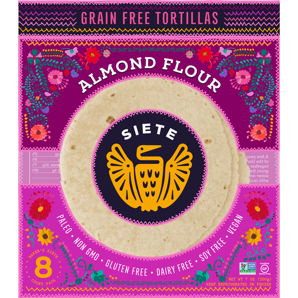 Siete Family Foods Almond Flour Tortillas, 8 ea