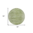 thumbnail image 3 of HomeRoots 587622 8 ft. Round Abstract Washable Indoor & Outdoor Area Rug, Artichoke Green & Fern Green, 3 of 5