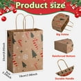 thumbnail image 4 of Ayieyill 24pcs Christmas Kraft Gift Bags with Handle, Christmas Paper Gift Treat Bags Bulk, Goodie Bags for Holiday Decor, 4 of 8