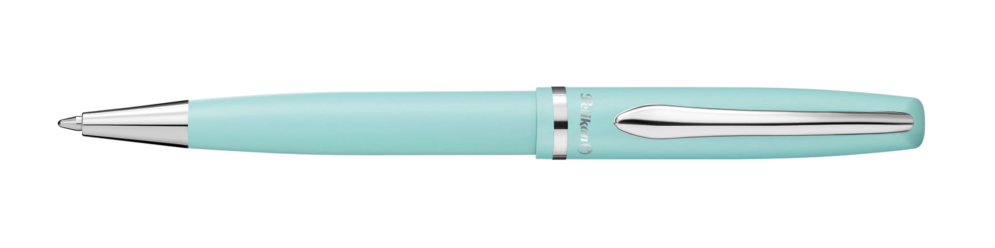 Pelikan Jazz Pastel Ballpoint Pen with Medium Point, Blue Ink Refill, Mint, Boxed, 1 Each