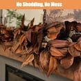 thumbnail image 5 of Brown Magnolia Leaf Garland, 6ft Autumn Decoration Artificial Magnolia Garland with Pinecones, Autumn Magnolias Leaf Artificial Garlands, for Fireplace Mantel, Christmas, and Thanksgiving Decorations, 5 of 10