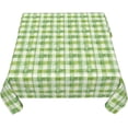 thumbnail image 5 of Square Tablecloth 52 x 52 Inch, Watercolor Green Checkered Square Table Cloth Spillproof Soil Resistant Table Covers Cloth Table Cover for Restaurant, Picnic, Indoor and Outdoor Dining, 5 of 8
