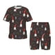 thumbnail image 1 of Balery Cute Christmas Gnomes Conjunto de Pijama Infantil de Manga Corta con Estampado – Ropa de Dormir de Algodón Suave-Small, 1 of 6