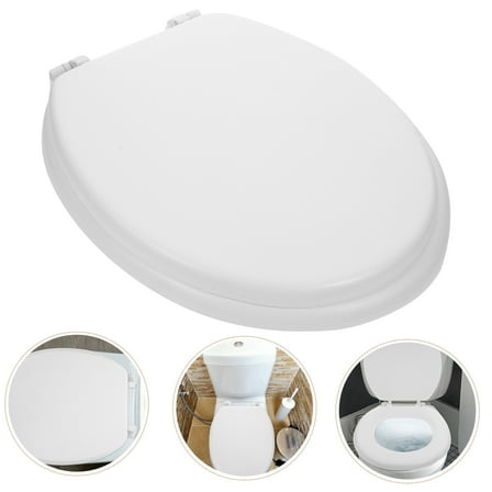 Beaupretty Glacier Bay Toilet Seat Cover White Foam 1Pcs