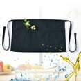 thumbnail image 4 of 1. Stainproof Polyester Waist Apron with 3 Utility Pockets for Chefs, Bartenders - Heavy Duty Kitchen Workwear, 4 of 8