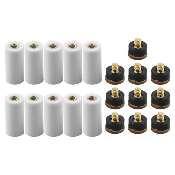12mm Billiard Cue Tips Billiard Repair Kit Complete Replacement Set Easy Installation Design Enhanced Performance Tips