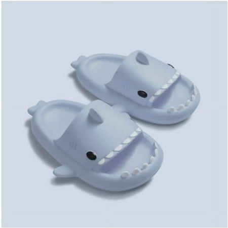 

Mioliknya Summer Children Slippers Cartoon Shark Shape Non-slip Bottom Shoes