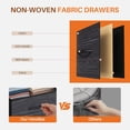 thumbnail image 3 of CONCETTA 4-Drawer Fabric Dresser Storage Chest for Bedroom, Closet, Storage Furniture for Adults, Wooden Black, 3 of 8
