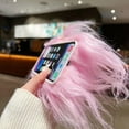 thumbnail image 5 of for iPhone 12 Pro Case,Funny and Silly Weird Furry Phone Cases [DIY Long Hair with Hairclip] Ugly Phone Case Swap Challenge Gifts with Friends (Purple), 5 of 6