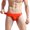 Orange, variant on Vedolay Men's Panties Men's Mesh Transparent Panties Breathable See Through Stripes Bikini Underwear Briefs,Gold One Size