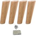 thumbnail image 1 of 4pcs Wooden Furniture Feet Tapered Sofa Legs Solid Wood Furniture Legs, 1 of 4