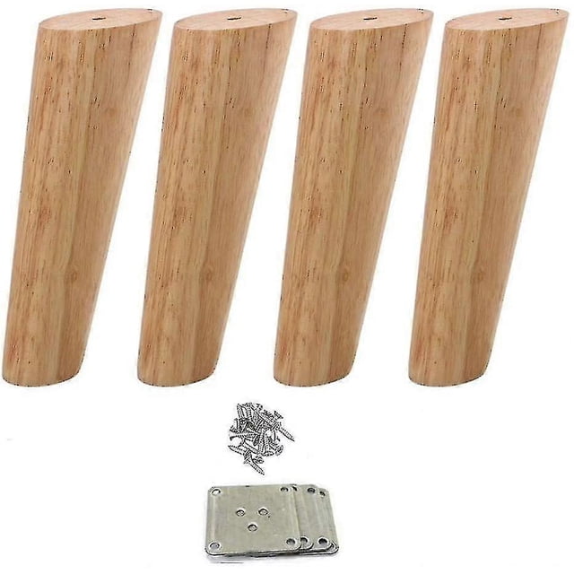 4pcs Wooden Furniture Feet Tapered Sofa Legs Solid Wood Furniture Legs