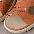 thumbnail image 6 of Xucatan Women's Wedge Sandals, Cushioned Perforated Mule with Rhinestone Accents, Casual Spring Summer Slip On Footwear, Versatile Round Toe Design for Daily Leisure Gift, 6 of 9