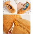 thumbnail image 5 of Estuche para lápices de peluche súper lindo para niños con diseño de perro, portalápices para estudiantes, color amarillo., 5 of 5