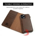 thumbnail image 5 of GSA Gentleman Leather Wallet Case For iPhone 13 Pro Max (6.7") -Brown, 5 of 8