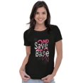 thumbnail image 3 of 2nd Save Base Breast Cancer Warrior Womens Slim Fit Graphic Tee Brisco Brands S, 3 of 5