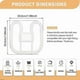 thumbnail image 3 of GR10q 4-Pin Bulb 28W 3500K Warm White, 2000LM, 2D Square CFL Compact Fluorescent 4 Pin Light Bulb, AC 220V, GR10q DD Flat Butterfly Bulb for Flush Cei, 3 of 5