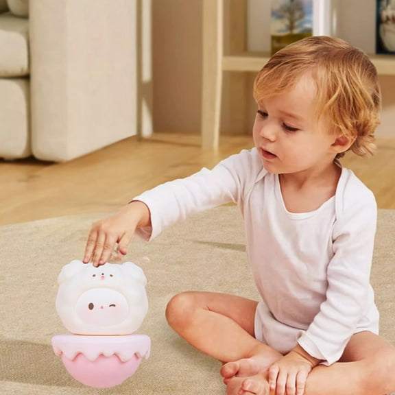 zdtodz Mini Tumbler Toys Cute Sheep Animal Toy,Cute Tumbler Toy Roly-Poly self-righting Doll Tumbler Bulk Toys for Boys Girls, Treasure Box Gifts Birthday Party Favors