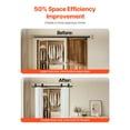thumbnail image 3 of VEVOR Bi-Folding Sliding Barn Door Hardware Track Kit 60" for Four 14" Doors, 3 of 9