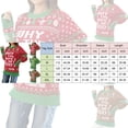 thumbnail image 4 of Zhanying Hauts d'Automne pour Femmes Col Rond Tenue Décontractée de Vacances Haut Moelleux Christmas Sweater Tenue de Jeu de Fête, 4 of 4