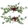 thumbnail image 2 of 2x flores artificiales de arco de boda, botín de flores de rosas artificiales, arreglos florales para decoración de sillas de recepción de boda Estilo A, 2 of 8