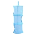 thumbnail image 2 of Cylindrical Multi Layers Hanging Storage Bag Clothing Nylon Mesh Storage Basket Organizer, 2 of 6