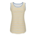 thumbnail image 7 of BLVB Womens Tank Tops Scoop Neck Loose Fitting Sleeveless Striped Tshirts Summer Flowy Curved Hem Tunic Tops, 7 of 7