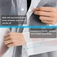 thumbnail image 5 of Rungopro Rain Coats (2 Pack) - Reusable EVA Rain Ponchos for Adults Rain Jackets Raincoats for Men Women, White, 5 of 6