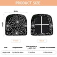 thumbnail image 3 of Halloween Spider Web Seat Covers for Dining Room Chairs Set Of 4,Stretch Printed Washable Chair Seat Cover with Elastic Ties and Button,Removable Waterproof Couch Cushion Covers, 3 of 6