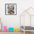 thumbnail image 2 of (NH3331) Resina Diamante Serie Animal Cachorro Yorkshire 30*30CM, 2 of 9