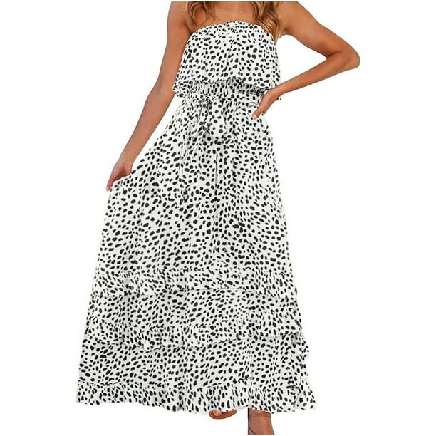 Tube top sales maxi dress long