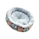 thumbnail image 5 of Cama redonda para perros y gatos de 17 pulgadas, colchón calmante con almohadilla antideslizante Búho colorido, 5 of 9