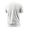 thumbnail image 5 of Afuyipoi Men's Big and Tall Athletic Performance Tee (L-8XL), Short Sleeve Solid Color Round Neck Running Training Top White Size 6Xl, 5 of 8