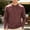 #0340-Wine, variant on Ceisia Men's Fleece Henley Shirt Stand Collar Button Up Long Sleeve Casual Solid Color Pullover Top Gold XL Gift
